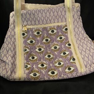 Beaded Evil Eye Tote
